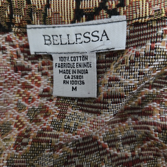 Belessa Lion Print Button-Up Jacket. Size Medium - Picture 9 of 12